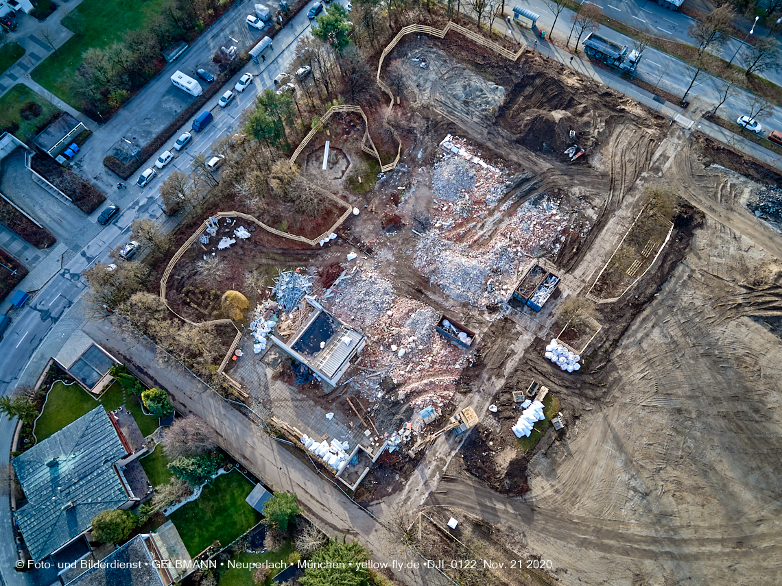 21.11.2020 - Bauplatz der Grundschule in Neuperlach in München